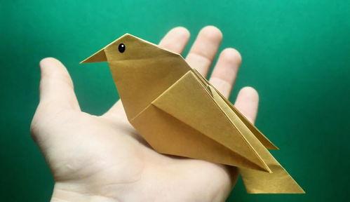 折纸鸟视频,跟随视频轻松学会制作精美纸鸟